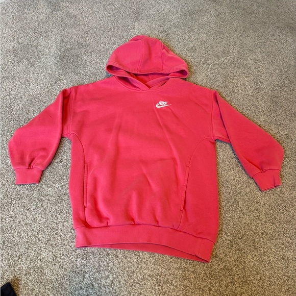 Nike Vibrant Pink Fleece Hoodie - Picture 1 of 3